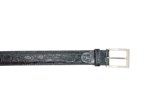 Zelli Italia Zelli Italia 71-155-NVY Crocodile Belt, Navy