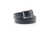 Zelli Italia Zelli Italia 71-155-NVY Crocodile Belt, Navy