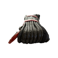 3/8'' x 85' Synthetic Winch Rope with forged winch hook MOJAB OFFROAD