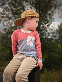 Mountain color block bamboo Keep the Littles Wild