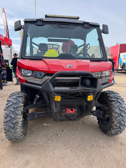 Side By Side / UTV Aluminum Recessed Winch Shackle with Fairlead Kit, closed latch (LIFE TIME WARRANTY*) MOJAB OFFROAD