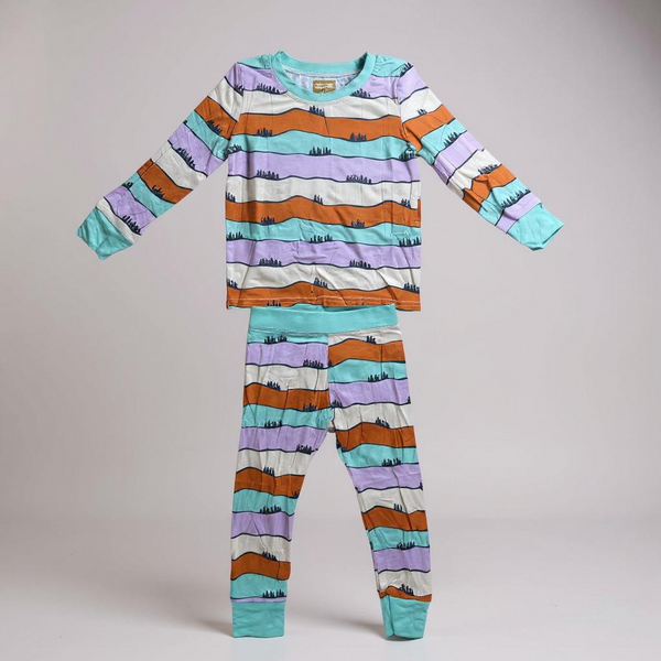Hills Bamboo PJ Set - Premium Kids Pajamas | Eco-Friendly Sleepwear Keep the Littles Wild