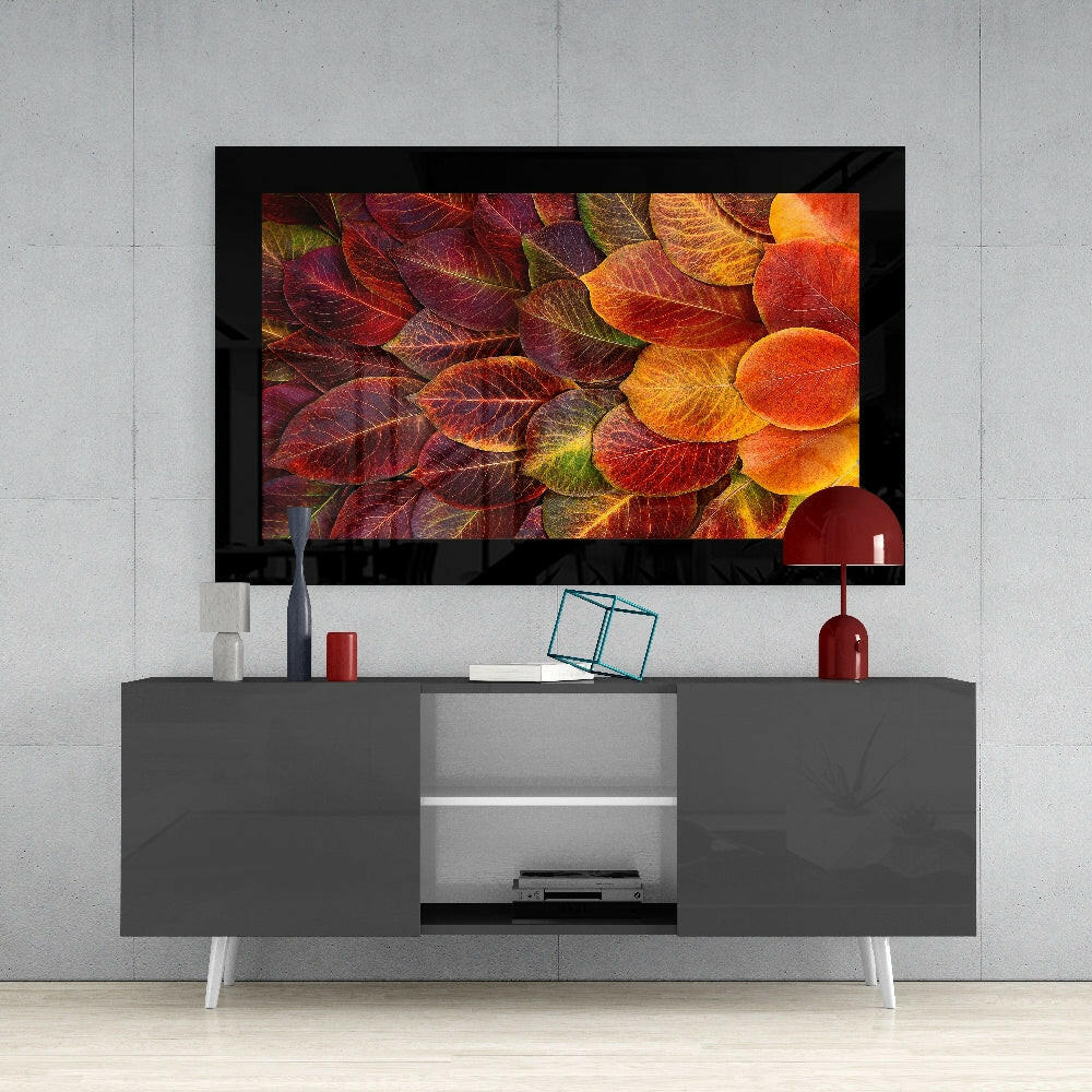 Insigneart USA Insigneart USA Autumn Leaves Glass Wall Art