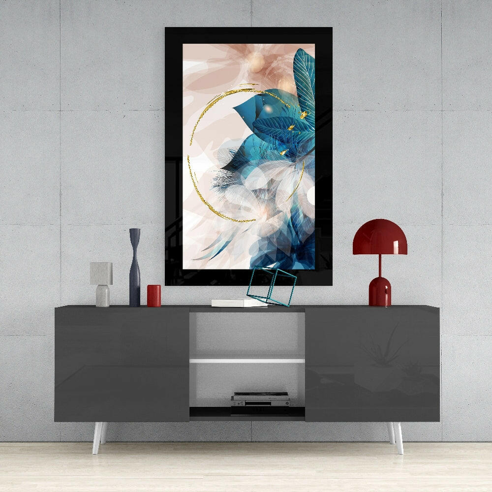 Insigneart USA Insigneart USA Abstract Leaf Glass Wall Art
