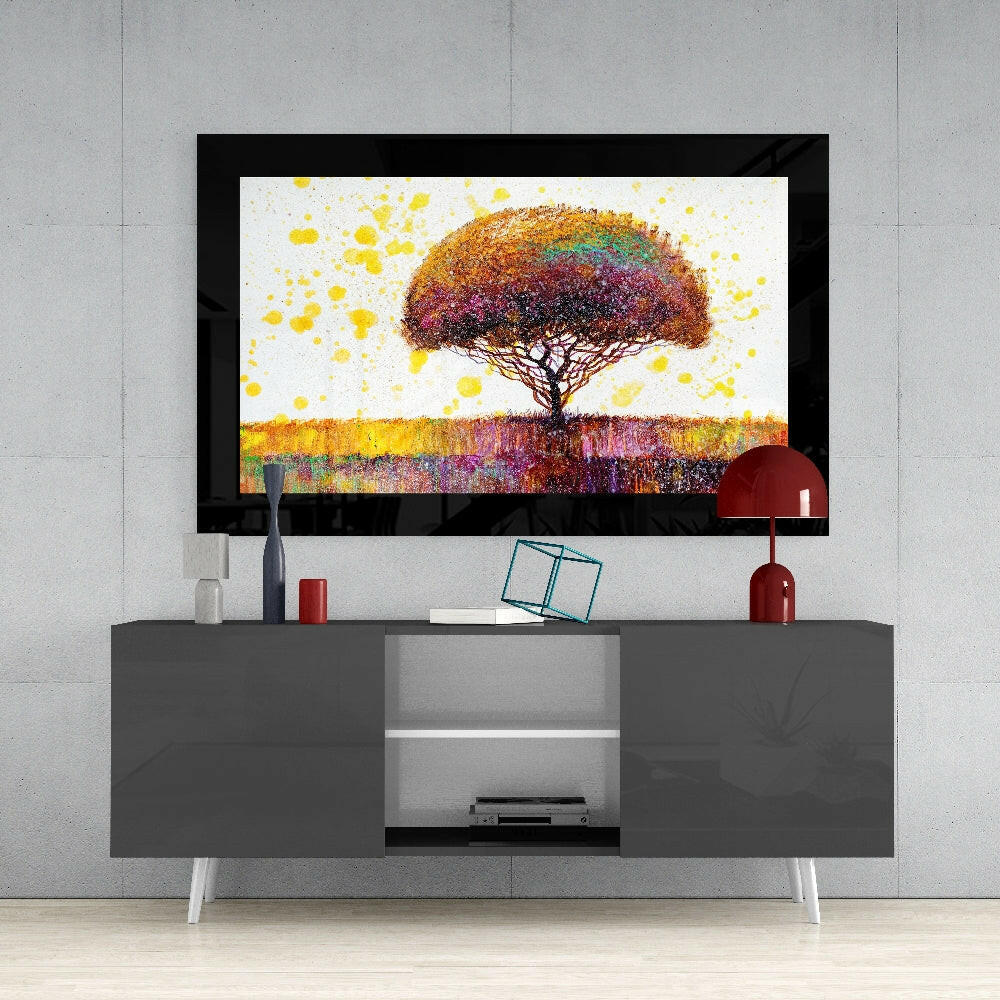 Insigneart USA Insigneart USA Colorful Dream Tree Glass Wall Art