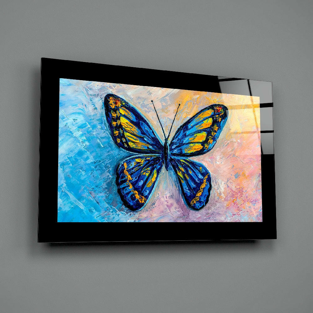 Insigneart USA Insigneart USA Colorful Butterfly Glass Wall Art