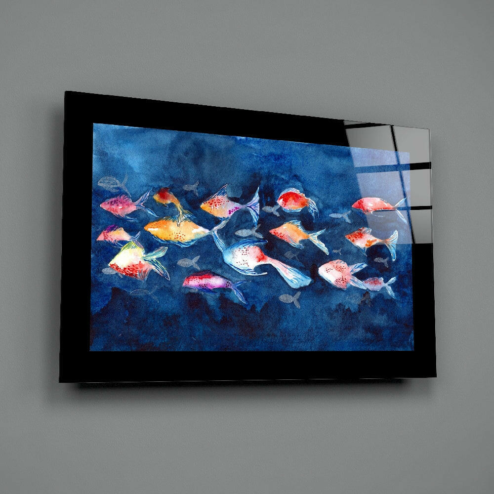 Insigneart USA Insigneart USA Colorful Fishes Glass Wall Art