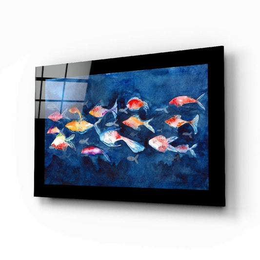 Insigneart USA Insigneart USA Colorful Fishes Glass Wall Art