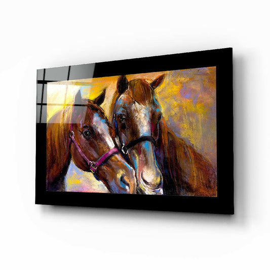 Insigneart USA Insigneart USA Farm Horses Glass Wall Art