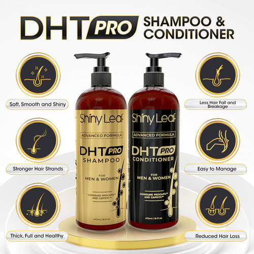 Shiny Leaf DHT Pro Shampoo and Conditioner with Procapil and Capixyl