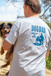 Dog is Good Dog is Good T-shirt: Dog Dad (Grey)