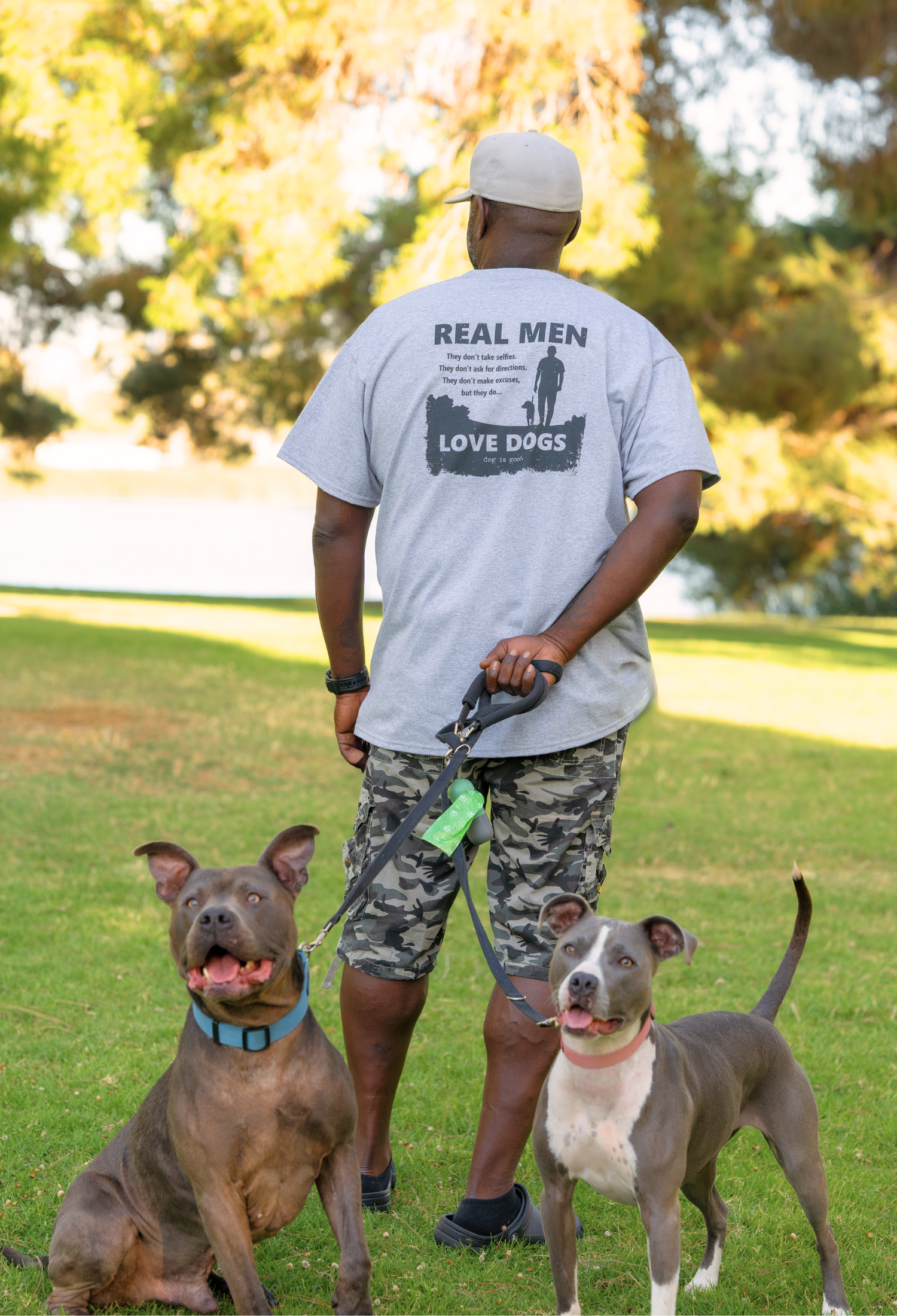 Dog is Good Dog is Good T-shirt: Real Men Love Dogs