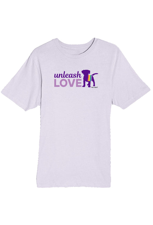 Dog is Good Dog is Good T-shirt: Unleash Love (Unisex, Lilac)