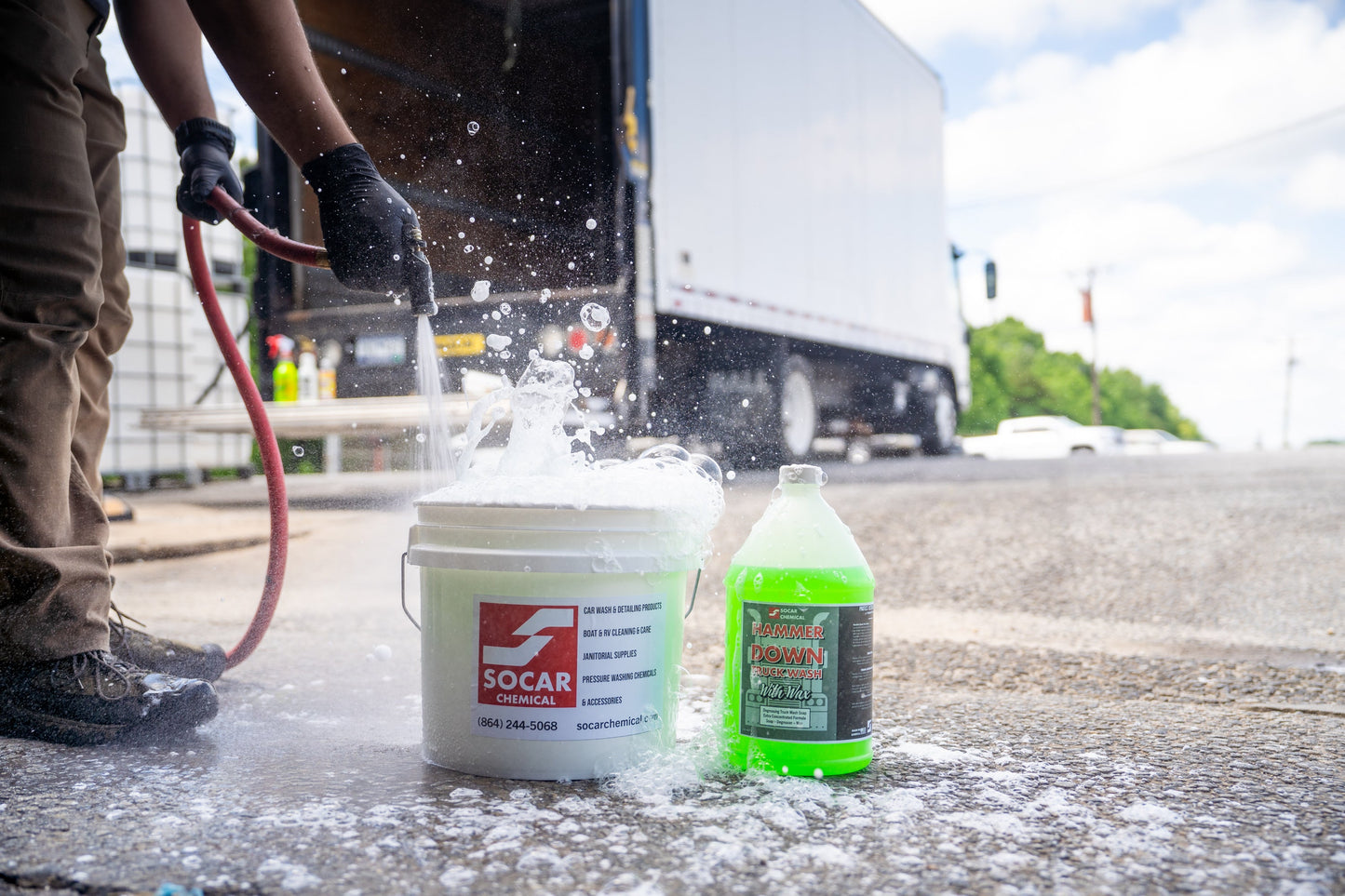 Hammer Down Heavy Duty Truck Wash Soap with Wax