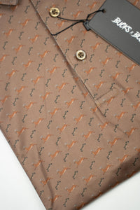 "Jumpin' Buck" Golf Polo Bow Crew Apparel - Bow Hunting Lifestyle Apparel