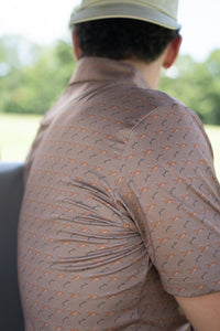 "Jumpin' Buck" Golf Polo Bow Crew Apparel - Bow Hunting Lifestyle Apparel