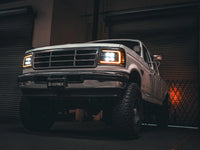 AlphaRex 92-96 Ford F-Series/Bronco NOVA-Series LED Projector Headlights Alpha-Black OffRoadUSA.com