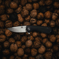 The Peasant Folding Pocket Knife Giftset for Men and Women (Silver and Black) Holtzman's Gorilla Survival