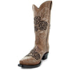 Soto Boots Soto Boots Tan Rose Inlayed Women's Cowgirl Boots (M50032)