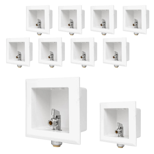 10 Pcs 1/2" Push Fit Inlet, Dishwasher Outlet Box