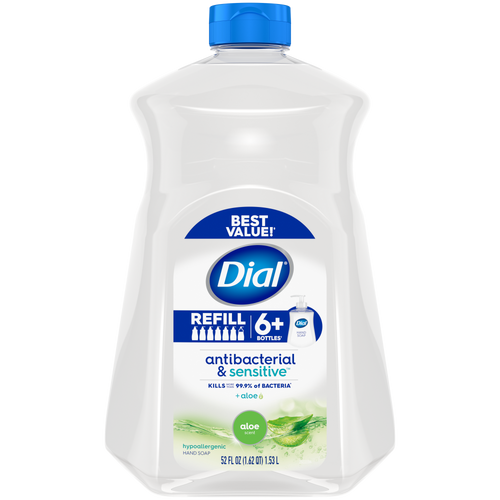Dial Antibacterial Liquid Hand Soap Refill, Aloe Scent, 52 Ounce EasyOptionXY LLC