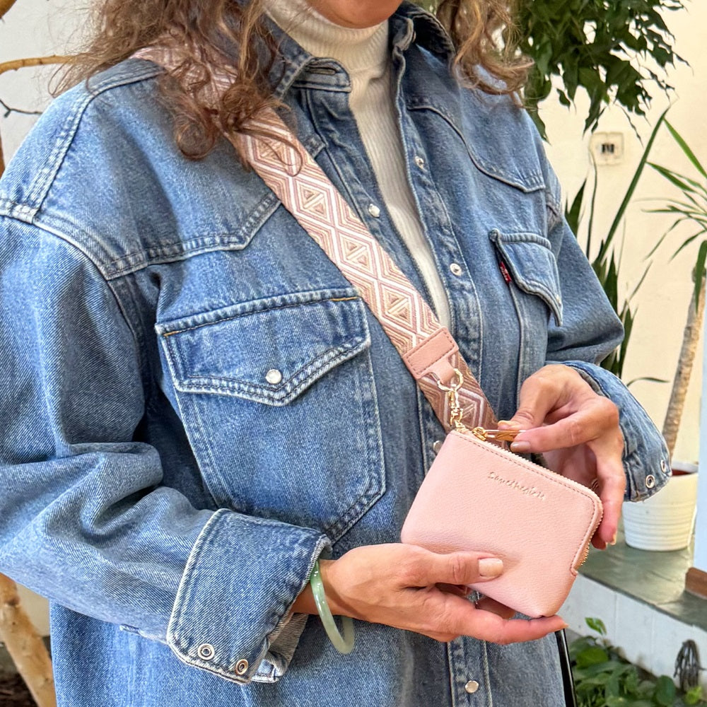 SaveTheGirls SaveTheGirls Clip & Go Strap w/RFID Pouch Diamond Pattern