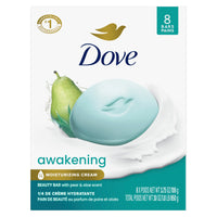 Dove Beauty Bar Soap for Women Awakening Pear & Aloe All Skin, 3.75 oz 8 Bars EasyOptionXY LLC