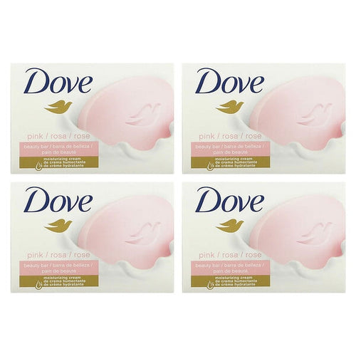 Dove, Beauty Bar Soap with Deep Moisture, Pink, 4 Bars, 3.75 oz EasyOptionXY LLC