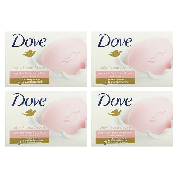 Dove, Beauty Bar Soap with Deep Moisture, Pink, 4 Bars, 3.75 oz EasyOptionXY LLC