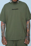 Fly Supply Co Fly Supply Co Dues Paid (Military Green - Oversize Shirt)