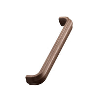 Lacquered Walnut Wood "Duona" Drawer Pulls Euro • Knobs