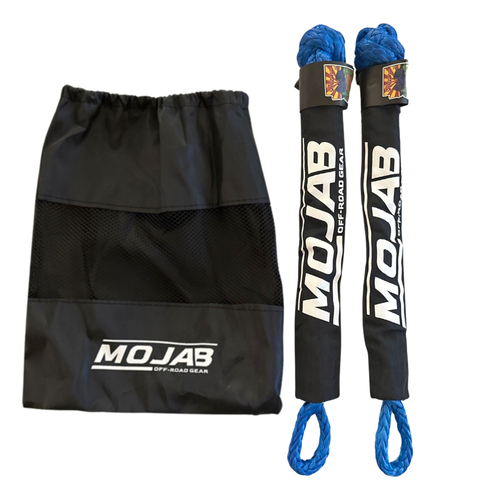 Soft Shackle 1/2'' x 22'' with sleeve and bag (Set of 2 Shackles) (Lifetime Warranty) MOJAB OFFROAD
