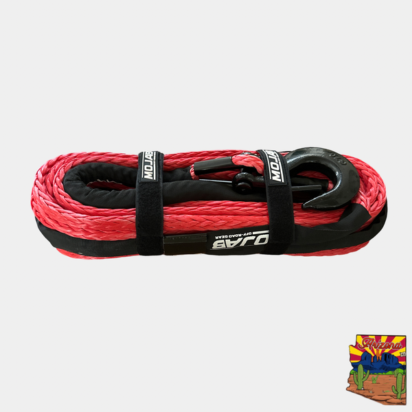 1/2'' x 78' Synthetic Winch Rope with Removable  forged winch hook MOJAB OFFROAD
