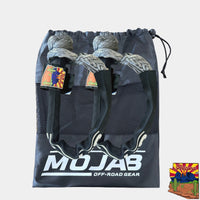 Soft Shackle 3/8'' x 22” with sleeve and bag (Set of 2 Shackles) (Lifetime Warranty) MOJAB OFFROAD