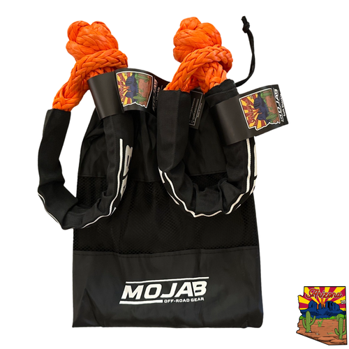 Soft Shackle 1/2'' x 22'' with sleeve and bag (Set of 2 Shackles) (Lifetime Warranty) MOJAB OFFROAD