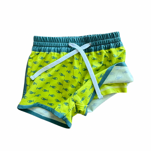neon fish hybrid shorts Keep the Littles Wild