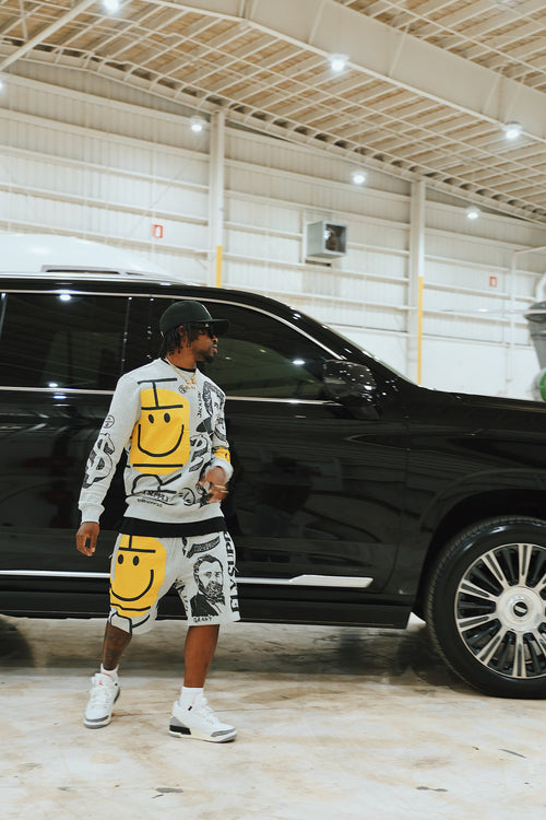 Fly Supply Co Fly Supply Co New Rich Crewneck Sweater (Heather Grey)