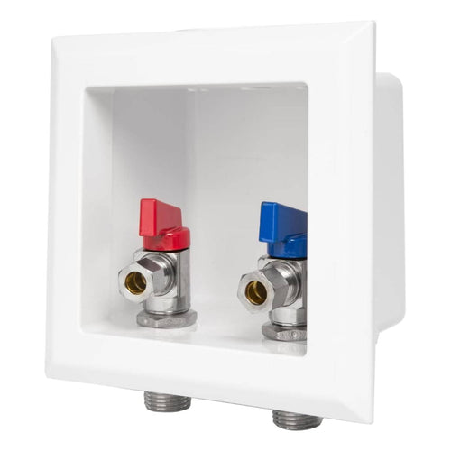 1/2" CPVC PPE Intet, Faucet Outlet Box, With Installed 1/4 Turn Ball Valve Plumbingsell