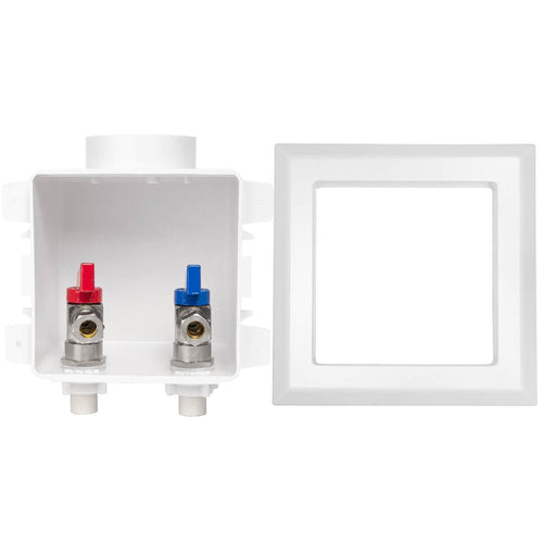 1/2" CPVC PPE Intet, Faucet Outlet Box, With Installed 1/4 Turn Ball Valve Plumbingsell