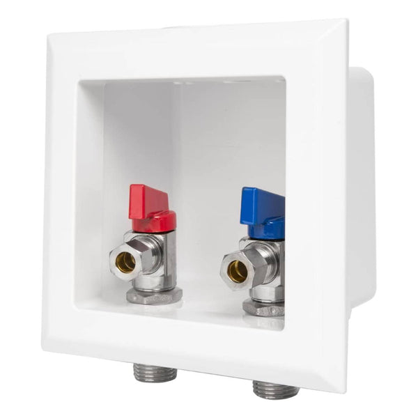 1/2" PEX Expansion (F1960) Inlet, Faucet Outlet Box, with Installed 1/4 Turn Ball Valve Plumbingsell