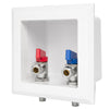 1/2" PEX Crimp (F1807) Inlet, Faucet Outlet Box, with Installed 1/4 Turn Ball Valve Plumbingsell