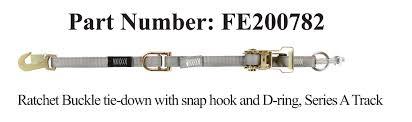 FE500 Wheelchair Ratchet Buckle for L Track