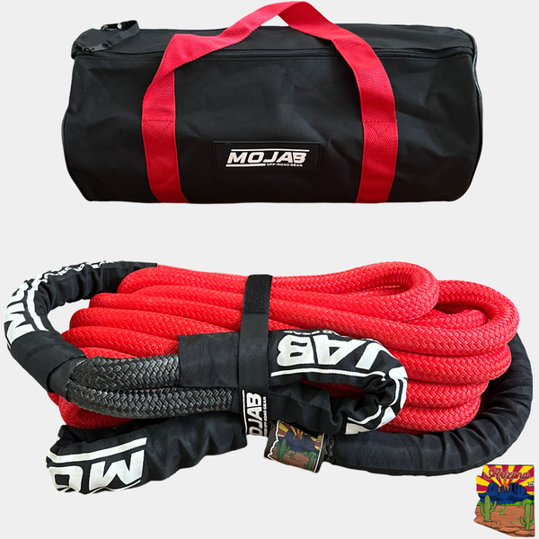 7/8'' x 30' Kinetic rope with storage bag (Lifetime Warranty) MOJAB OFFROAD