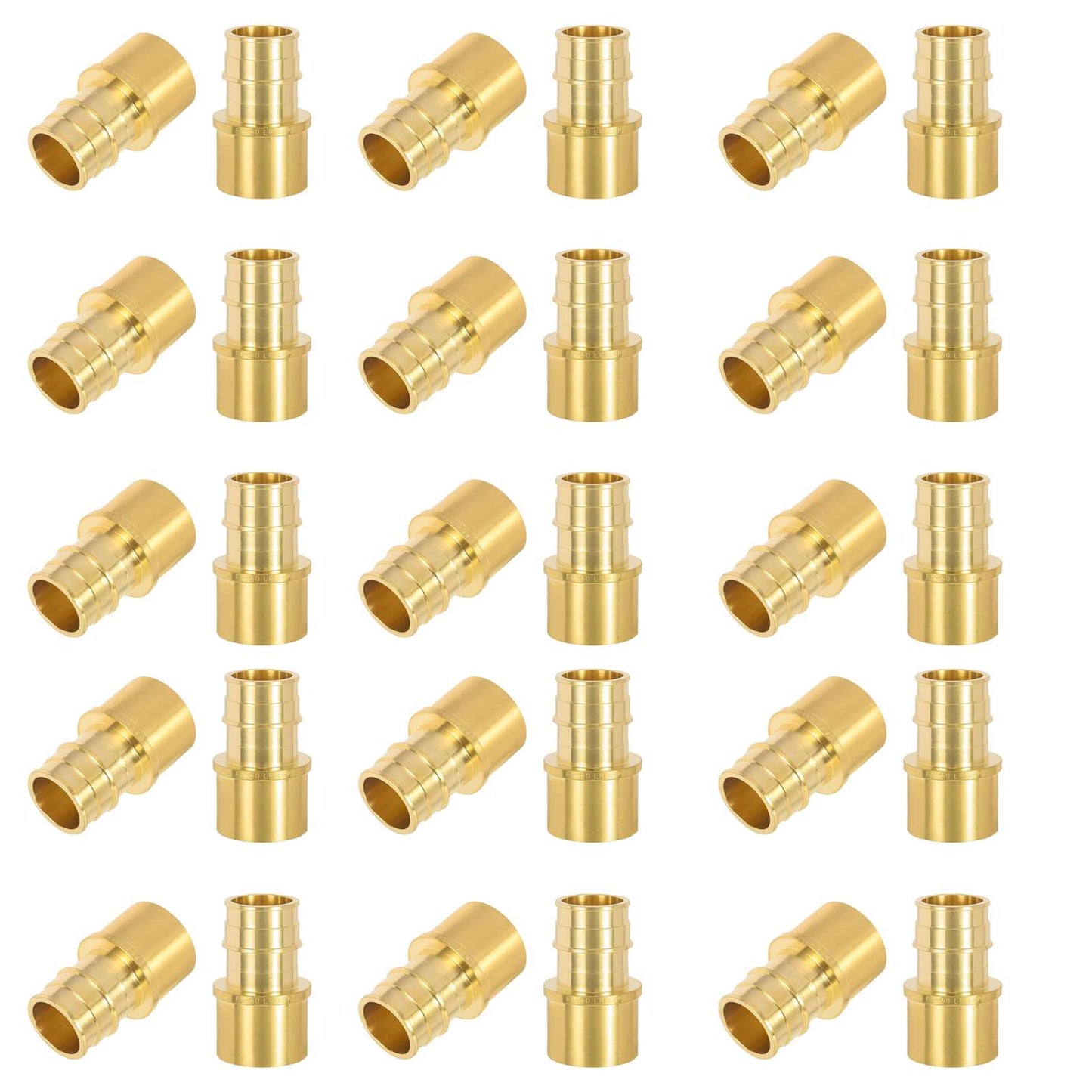30 Pcs PEX A Full Flow Expansion 1/2" PEX x 3/4" Female Sweat F1960 Adapter Wholesale