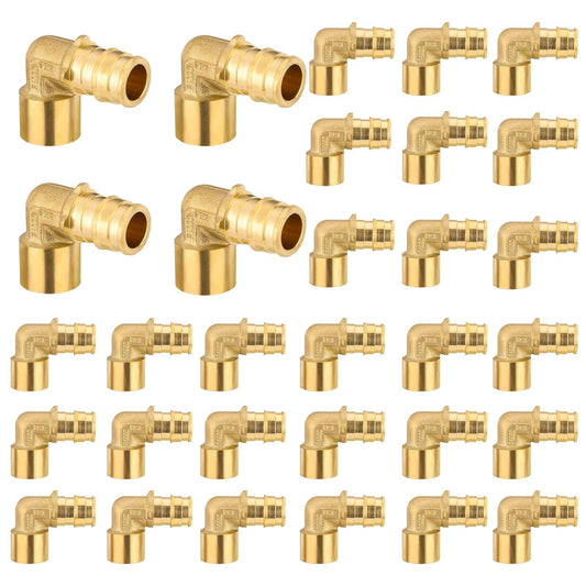 30 Pcs PEX A Expansion 1/2" PEX x 1/2" Female Sweat F1960Elbow Wholesale