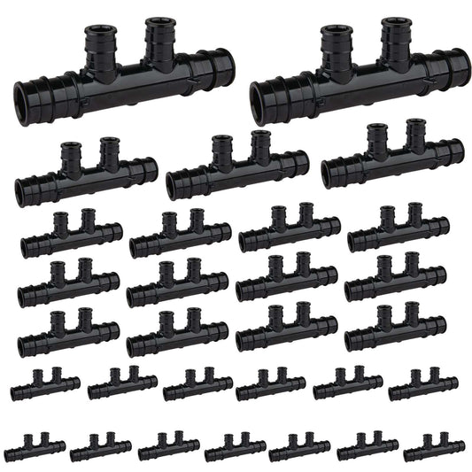 30 Pcs PEX A Expansion 3/4" x 1/2" Open Manifold (2 port) Wholesale