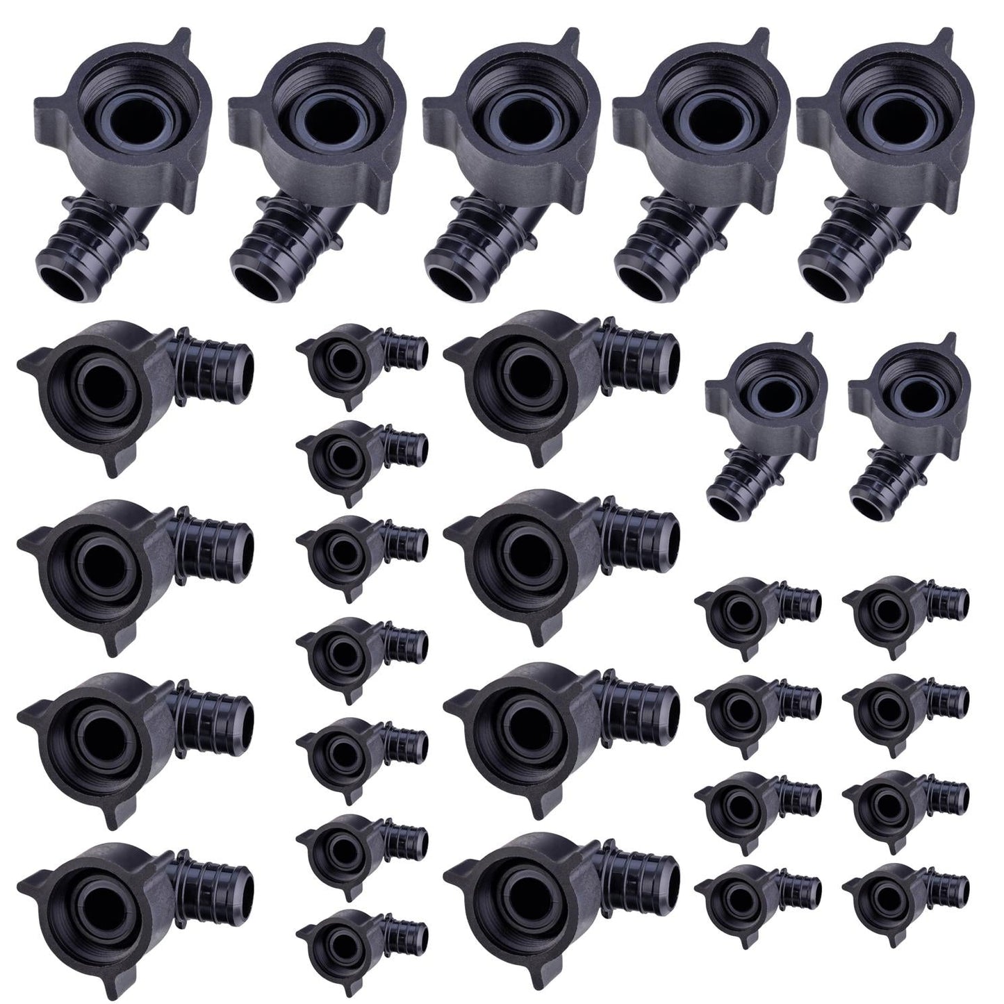 30 Pcs PEX-B Crimp 1/2" PPSU Swivel Elbow
