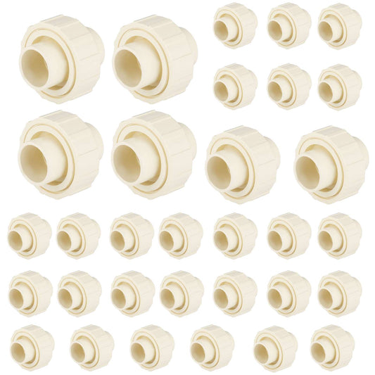 30 Pcs 3/4" CTS CPVC Union (Socket with EPDM O-ring Seal)