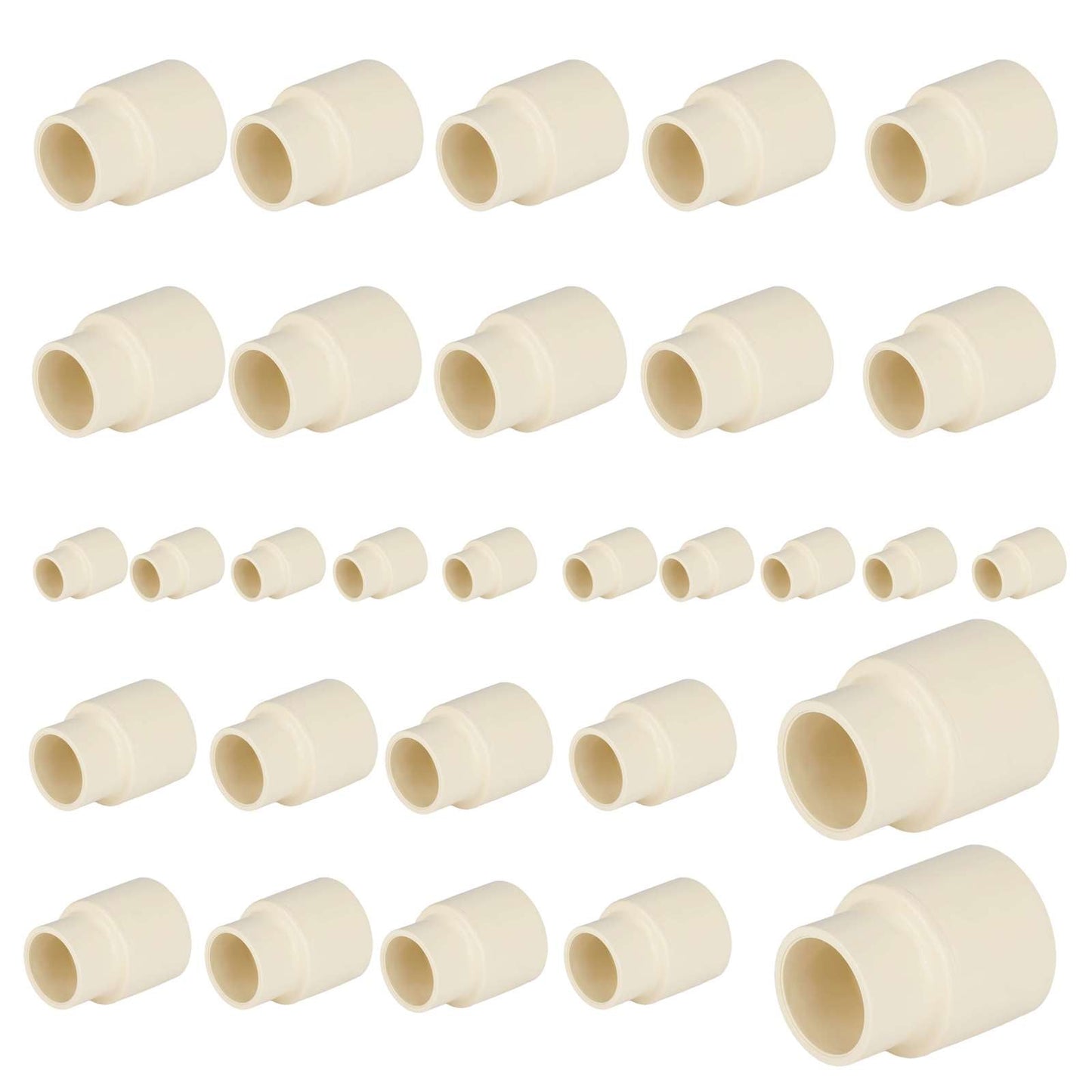 30 Pcs 3/4" x 1/2" CPVC CTS Reducer Coupling (Socket)