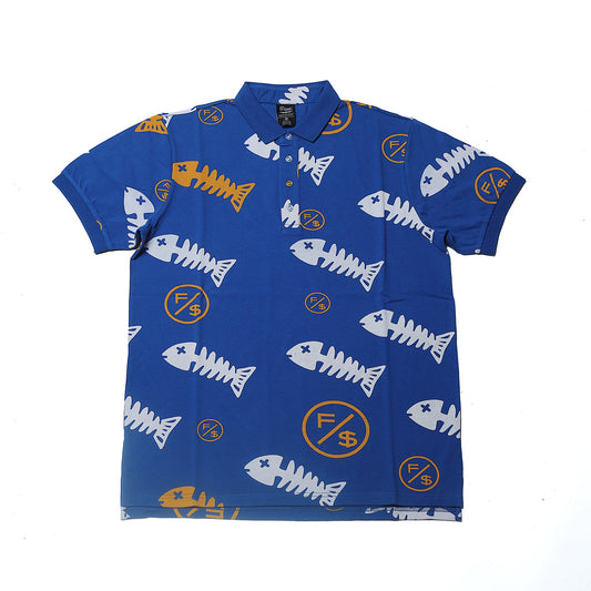 Fly Supply Co Fly Supply Co Fishscale Polo (Blue)
